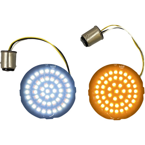 Custom Dynamics Amber/White Led Turn Signal Inserts Gen-4-Aw-1157