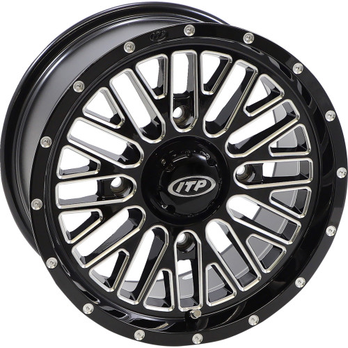 Itp Wheel - Momentum - Front/Rear - Black/Milled - 14X7 - 4/156 - 5+2 (+30 Mm) 1422736731B