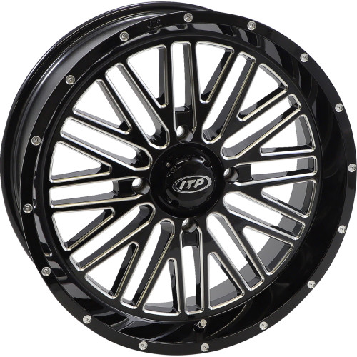 Itp Wheel - Momentum - Front/Rear - Black/Milled - 18X6.5 - 4/137 - 4+2.5 (+10 Mm) 1822742731B