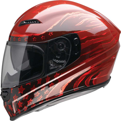 Z1R 0101-15419 Jackal Helmet - Patriot - Red - Xs