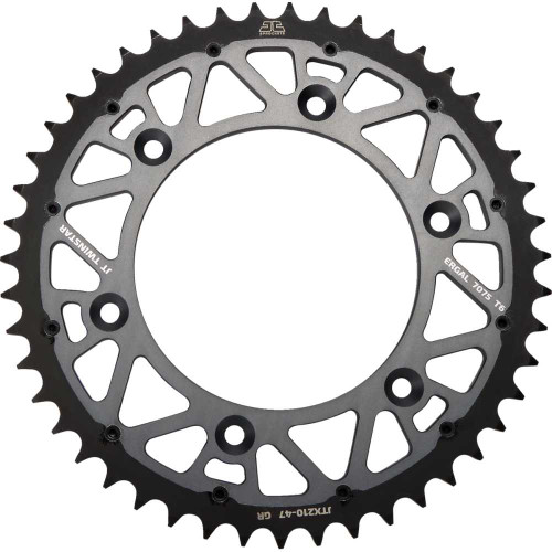 JT SPROCKETS JTX21047GR Jt Sprockets Steel Rear Sprocket - Graphite - 47 Tooth Jtx210.47Gr