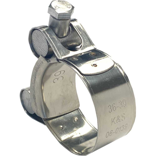 K&S TECHNOLOGIES 06139 K&S Technologies Exhaust Pipe Clamp - 1.41" - 1.53" 06-139