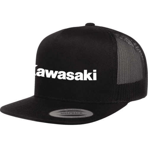 FACTORY EFFEX 2886100 Kawasaki Alpha Snapback Hat - Black 28-86100