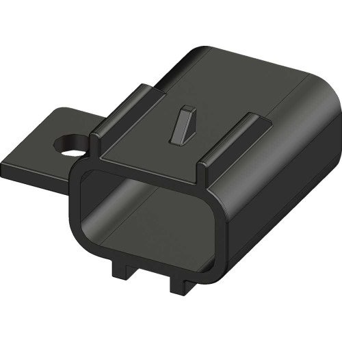 KFI PRODUCTS P800503R Kfi Products Actuator Wire Harness Plug Cover - Replacement - Black P800503-R