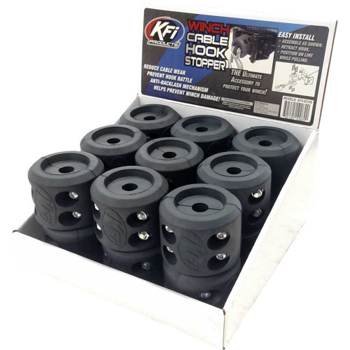 KFI PRODUCTS BOXSCHS Kfi Products Split Cable Hook Stopper - 18 Pack - Counter Top Box-Schs