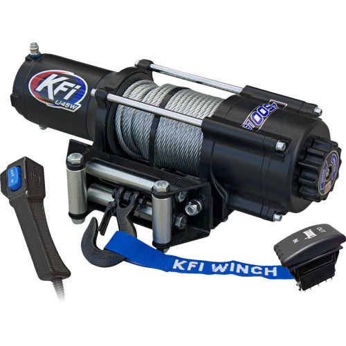 KFI PRODUCTS U45WR2 Kfi Products U45W-R2 Utv Winch - 4500 Lb - Steel Cable - Wide U45W-R2