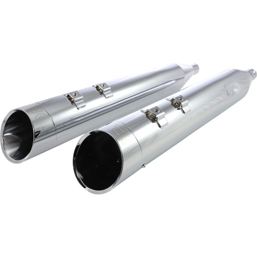 Khrome Werks 4-1/2" Hp-Plus Slip-On Mufflers - Chrome Edge 202660 Khrome Werks 4-1/2" Hp-Plus Slip-On Mufflers - Chrome Edge 202660