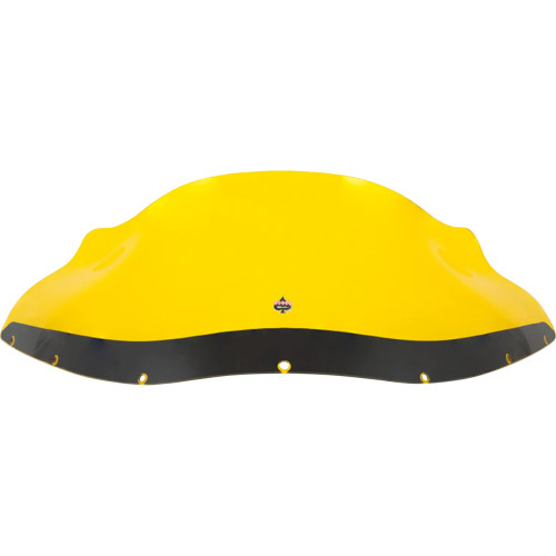 Klock Werks Kolor Flare Windshield - 9" - Yellow - Fxrp Kww-02-0616
