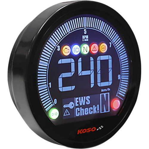 KOSO NORTH AMERICA BA077101 Koso North America Dl-04 Multifunction Gauge - Black - Bmw - R Nine T Ba077101