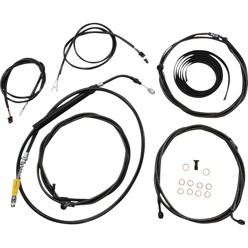 La Choppers Cable Kit - 12" - 14" Handlebars - Abs - Black La-8058Kt3-13B La Choppers Cable Kit - 12" - 14" Handlebars - Abs - Black La-8058Kt3-13B