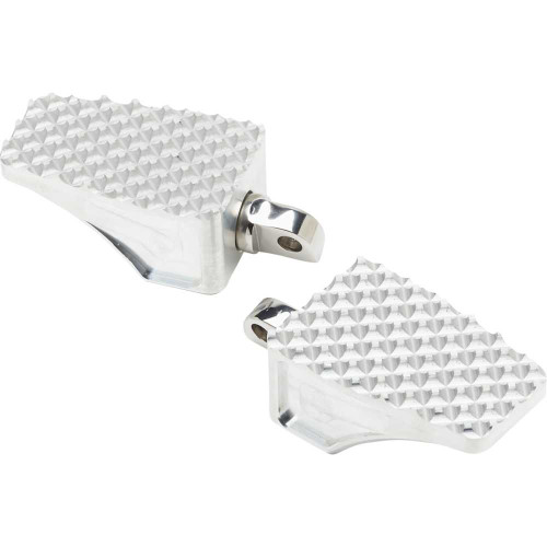 LA CHOPPERS LAP10001 La Choppers County Line Billet Footpegs - Front - Raw La-P100-01