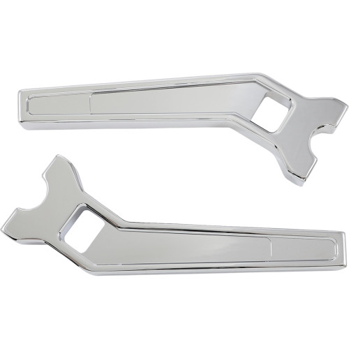 La Choppers Risers - Pullback - 10" X 1-1/4" - Chrome La-7481-10C