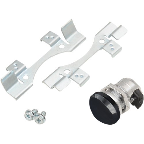 Drag Specialties Fuel Door Latch Kit - Push Button - Gloss Black