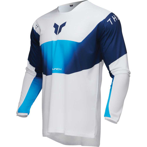 THOR 2910-8236 Launchmode Storm Jersey - White - 3Xl