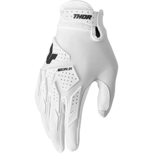THOR 3330-8159 Launchmode Xp Gloves - White - 2Xl
