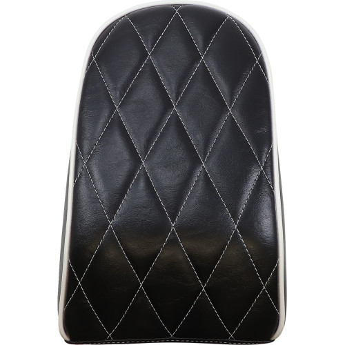 Le Pera Bare Bones Pillion Pad - Diamond - Black W/ White Stitch - Flfb/S '18-'23 Lyo-007Pdmwtp