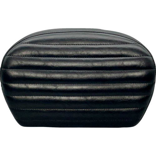 LE PERA LSBP01PTSH Le Pera Sissy Bar Pad - Large - Pleated - Shiny Black L-Sbp01Pt-Sh