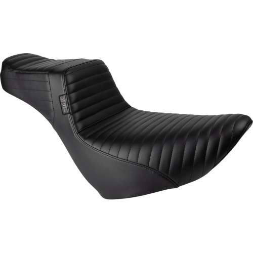 Le Pera Tailwhip Daddy Long Legs Low Rider Seat - Pleated - Black - Fl/Fx '18-'23 Lyr-580Dlpt