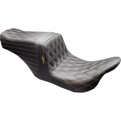 LE PERA LKU587DDCHET Le Pera Tailwhip Up Front Seat - Double Diamond W/ Chestnut Thread - Fl '08-'24 Lku-587Dd-Chet