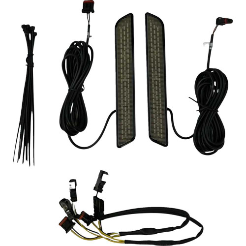 CUSTOM DYNAMICS CDFORKLRSTSB Led Fork Reflector - Smoke Cd-Fork-Lrst-Sb