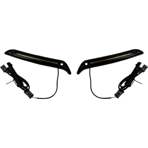 CUSTOM DYNAMICS CDLRSTWTB Led Windshield Trim - Gloss Black Cd-Lrst-Wt-B