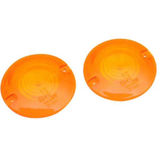 Drag Specialties Turn Signal Lens - Amber - Fl
