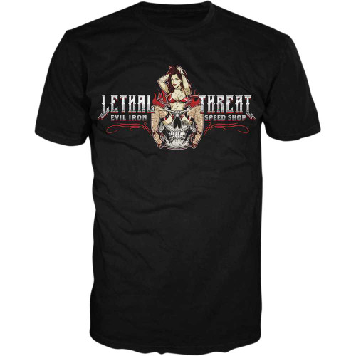 LETHAL THREAT LT20893XL Lethal Threat Evil Iron T-Shirt - Black - Xl Lt20893Xl