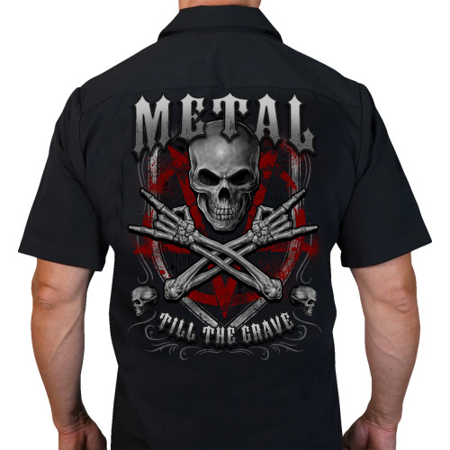 Lethal Threat Metal Till The Grave Shop Shirt - Black - 4Xl Dg60179-4Xl