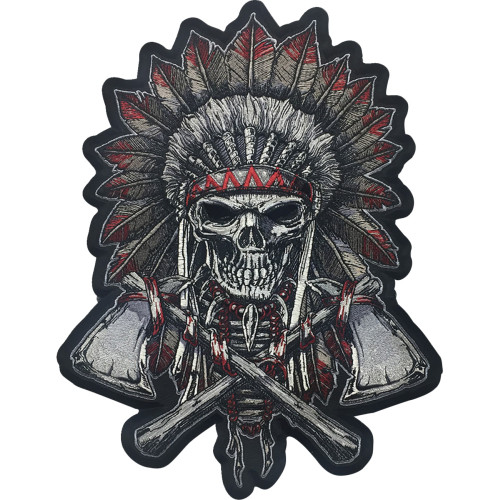 Lethal Threat Renegade Skull Embroidered Patch - Large Lt30226