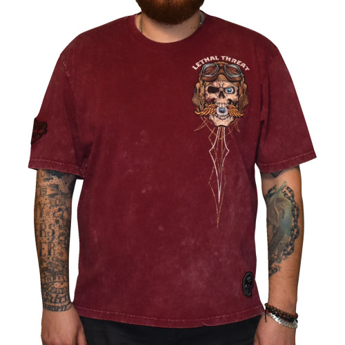 Lethal Threat Vintage Velocity Eye For An Eye T-Shirt - Red - 2Xl Vv40179Xxl