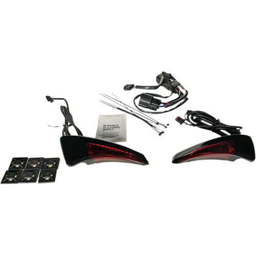 Custom Dynamics Sequential Tour Pak Seat Back Rest Led Lights - Black/Red - Cvo Cd-Tpbr-14Bcmrb