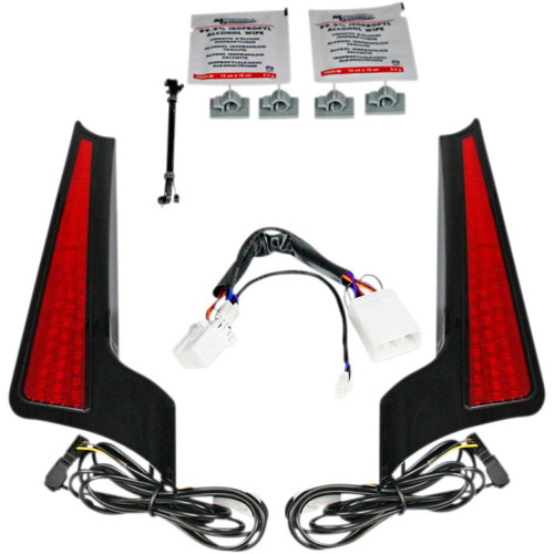 CUSTOM DYNAMICS CDFASCIAHDRB Custom Dynamics Fascia Led Light Panels - Black/Red Cd-Fascia-Hd-Rb