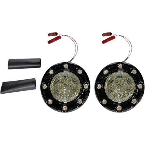 Custom Dynamics Probeam Bullet Ringz Led Turn Signals - Black/Smoke Pb-Br-Rr-Ind-Bs
