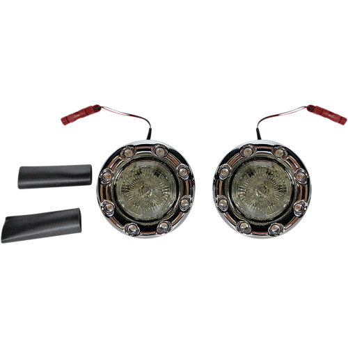 Custom Dynamics Probeam Bullet Ringz Led Turn Signals - Chrome/Smoke Pb-Br-Rr-Ind-Cs