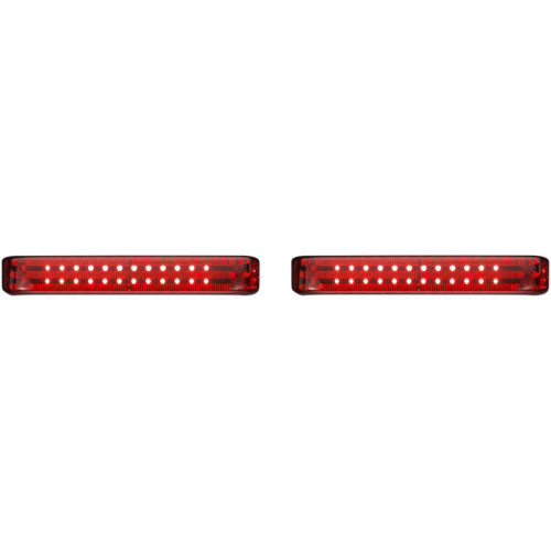 CUSTOM DYNAMICS PBSBSEQHDCR Custom Dynamics Saddlebag Led Lights - Sequential - Chrome/Red Pb-Sbseq-Hd-Cr