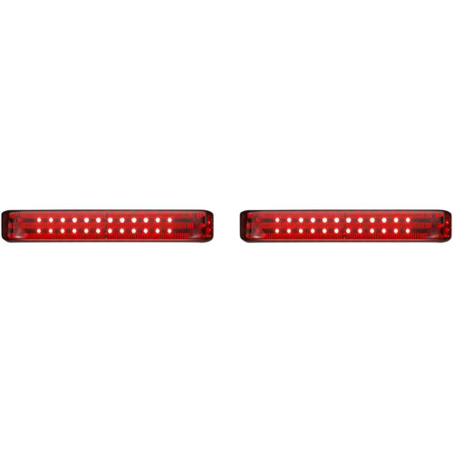CUSTOM DYNAMICS PBSBSS6CR Custom Dynamics Saddlebag Lights - Ss6 - Chrome/Red Pb-Sb-Ss6-Cr