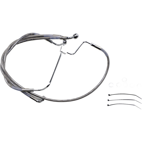 Drag Specialties Brake Line - +6" - Stainless Steel Drag Specialties Brake Line - +6" - Stainless Steel
