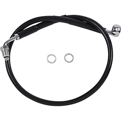 Drag Specialties Brake Line - +2" - Black - '18-'21 Softail