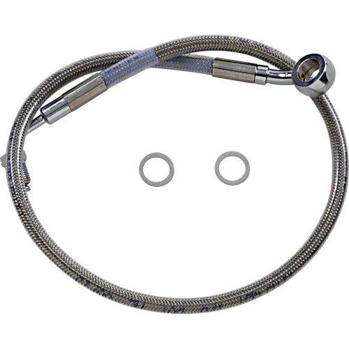 DRAG SPECIALTIES 1741-5825 Drag Specialties Brake Line - +2" - Stainless Steel - '18-'22 Softail