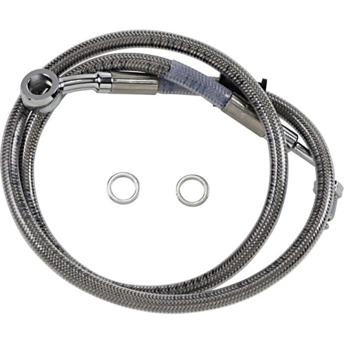 DRAG SPECIALTIES 1741-5791 Drag Specialties Brake Line - +6" - Stainless Steel - '18-'22 Softail