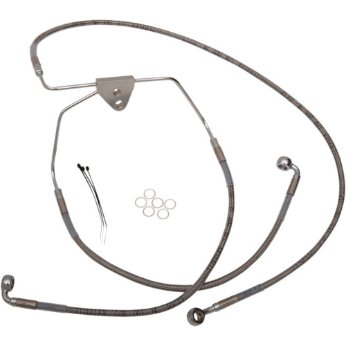 Drag Specialties Brake Line - Front - +8" - Touring - Stainless Steel