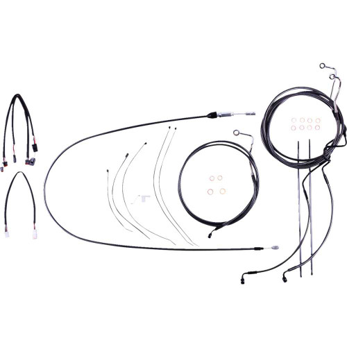 MAGNUM SHIELDING 4871212 Magnum Shielding Black Pearl Designer Handlebar Installation Kit 4871212