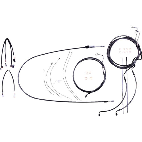 MAGNUM SHIELDING 4871221 Magnum Shielding Black Pearl Designer Handlebar Installation Kit 4871221