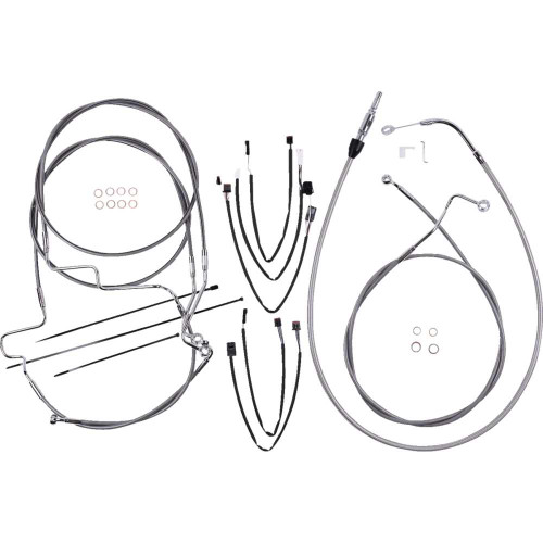 MAGNUM SHIELDING 5891192 Magnum Shielding Xr Handlebar Installation Kit - Stainless Steel/Chrome 5891192