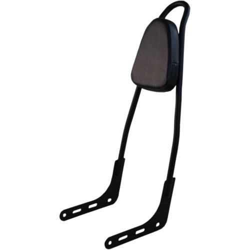 MOTHERWELL 156T18MBWP Motherwell One-Piece Sissy Bar - Black - With Pad 156T-18-Mb-Wp