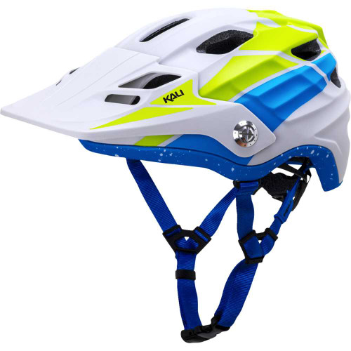 KALI 0220424317 Maya 3.0 Helmet - Ltd Race - Matte Gray/Lime/Blue - L/Xl 0220424317