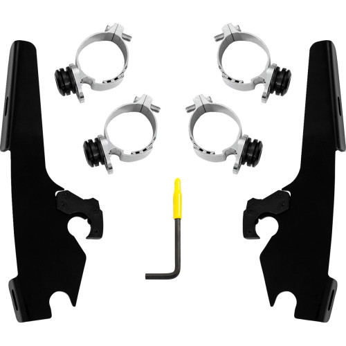 Memphis Shades Fats/Slim/Sportshield Mounting Kit - Black - Chief Meb2074