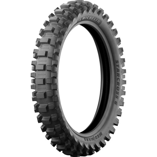 MICHELIN 46682 Michelin Tire - Starcross 6 Medium Hard - Rear - 110/90-19 - 62M 46682