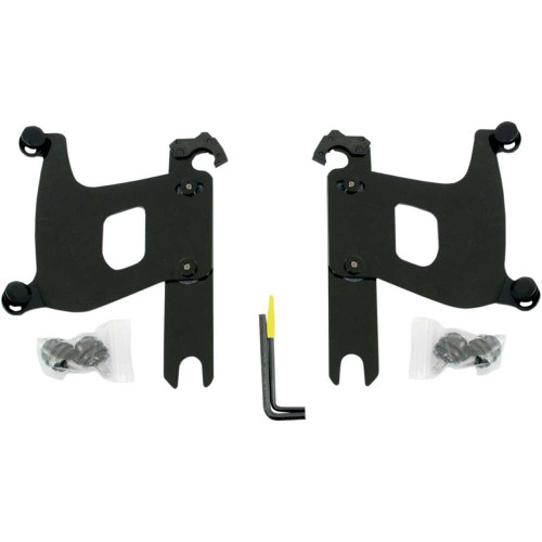 MEMPHIS SHADES MEB1975 Memphis Shades Bullet Trigger Lock Mounting Kit - Covered Forks - Without Lightbar - Black Meb1975