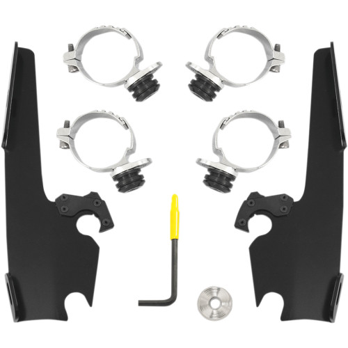 Memphis Shades Batwing - Mounting Kit - Black - Fxdl Meb2016 Memphis Shades Batwing - Mounting Kit - Black - Fxdl Meb2016